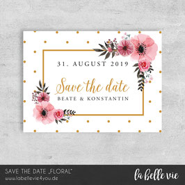 Save the Date Karte "Floral"