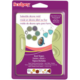 Sculpey  Mold - Bezel Shapes - Silikon-Abdruckform