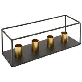 Kerzenhalter Schwarz / Gold