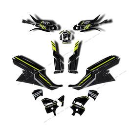 KIT ADHESIVOS EN RESINA EFECTO CARBONO PARA CF MOTO 800 MT