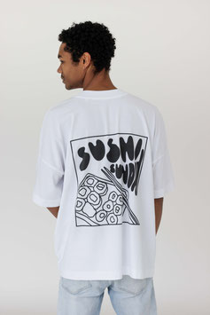 T-Shirt "sushi" Weiß
