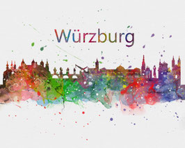 Würzburg Skyline Artprint