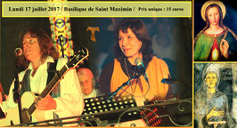 Places pour le concert du 17 juillet 2017 à Saint Maximin la Sainte Baume