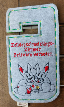 Türschild/anhänger " Zellverschmelzungs-Zimmer Hasen"