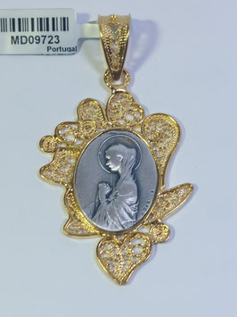 Medalha Nossa Senhora Carrapito Aro Filigrana Dourado 18.40.50 - João da Silva
