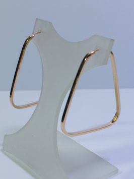Argolas ouro triangulares fio retangular 33.28.1,7- MM