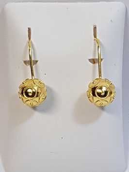 Brincos ouro bola de Viana 8 Gancho - JPS