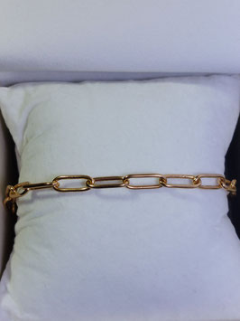 Pulseira em ouro cadeado largo 190.12.5- MM