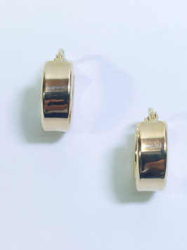 Argolas ouro redondas de fio retangular 19.6.2- ON