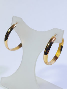 Argolas ouro fio meia cana 25.3,7 - ON / 51040