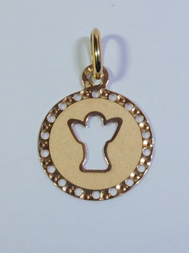 Medalha anjo recortado contas 14 - MM