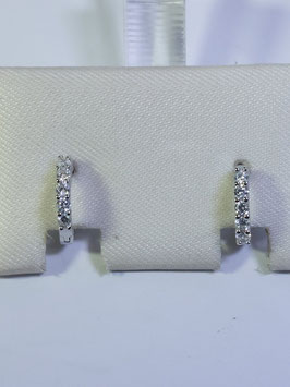 Argolas prata charneira com zircónias em garras 12.1,7 - JPS