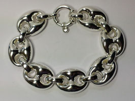 Pulseira prata de malha marina - PP/PS285