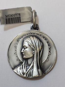 Medalha Virgem Maria - Perfil - Escultor