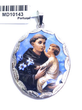 Medalha Santo António - esmalte 30 - JPS