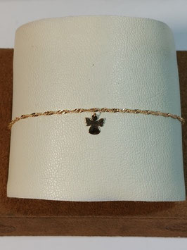 Pulseira de Criança em Ouro malha singapura anjo 150.8 - MM