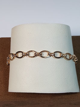 Pulseira em ouro com elos ovais - IGL