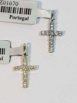 Cruz em ouro com zircónias 11.7.1,5 - ON/61472 e B