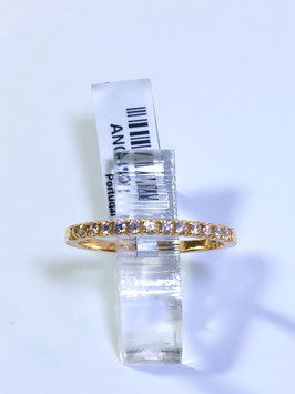 Anel ouro amarelo e diamantes - 1/2 memória em garras 1,8.0,20C - CAR