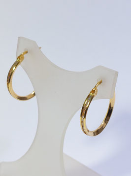Argolas ouro amarelo e zircónias calibré 20.2 - MM