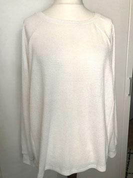 weißer Leichtstrick Pullover Größe 40