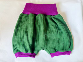 kurze Shorts, Bloomers aus Musselin- und Seersuckerstoff 110/116