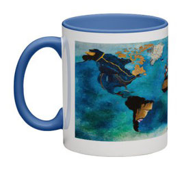 Mug Planisphère panoramique bleu / Promo "Automne-Hiver 2020" = réduction exceptionnelle de 12,5% pour toute commande jusqu'au 31 mars 2021