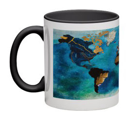 Mug Planisphère panoramique noir / Promo Automne-Hiver 2024 = réduction exceptionnelle jusqu'au 31 mars 2025