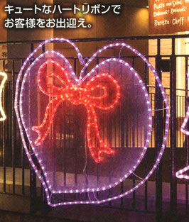 LEDハートリボン