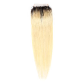 613 Silky Straight Lace Closure with 1B Roots