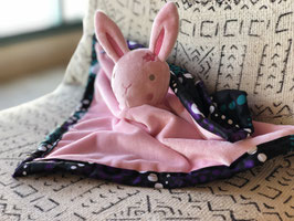 Doudou Waxou - Lapinette Violette et Turquoise