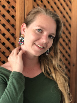 Boucles d'Oreilles - Gloria Vert