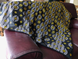Plaid en Wax Noir et Jaune