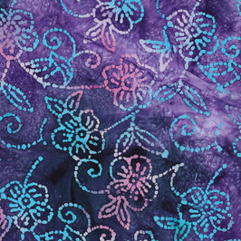Batik blauw/paars