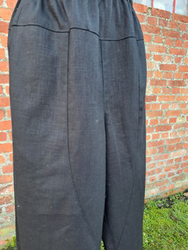 Zwart linnen broek