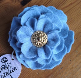 Blauwe Dahlia met Zeeuwse knop