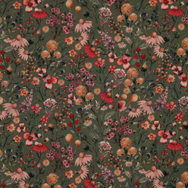 Jersey bloemen groen