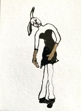 Handgedruckte Karte - MURIEL