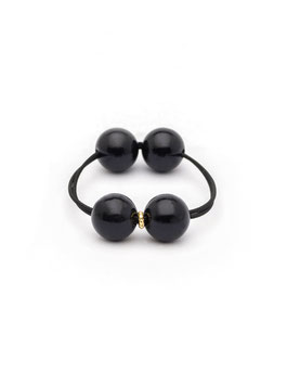 Woody Hair Tie Black | Black | Mamaradscha Studio | 16,00 €