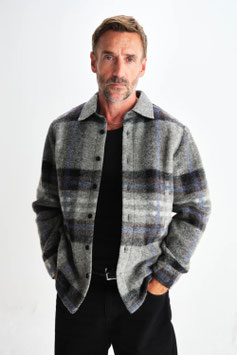 Nolan Overshirt Wool Check | Wax | 220.-€