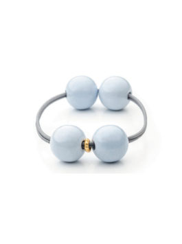 Woody Hair Tie Pastel GreyBlue | Grey | Mamaradscha Studio | 16,00 €