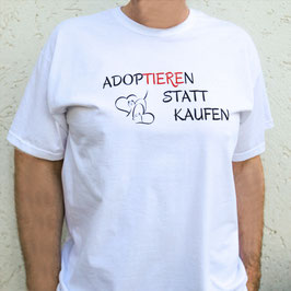 Artikel-Nr. 024A - Herren-T-Shirt mit Tierschutzmotto