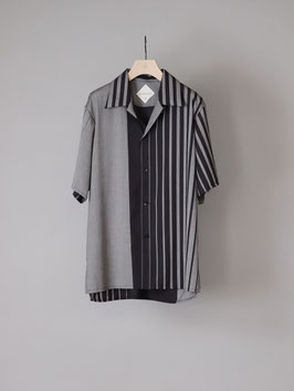 Irregular stripe SS shirt B
