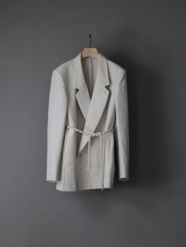 Silk linen drop jacket A