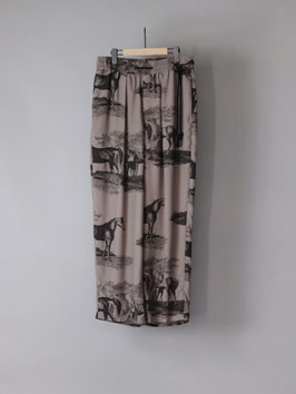 Horse printed pants A (4E126-74A)