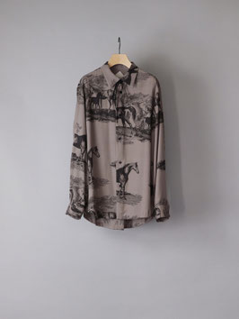 Horse printed shirt A (4E126-24A)
