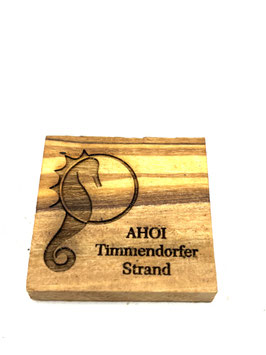 Seepferdchen mit Text "AHOI Timmendorfer Strand"