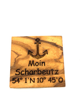Anker und Koordinaten mit Text "Moin Scharbeutz"