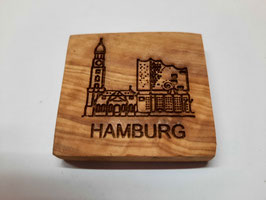Michel und Elphie mit Text "Hamburg"