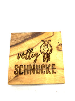 Schnucke mit Text "völlig Schnucke"